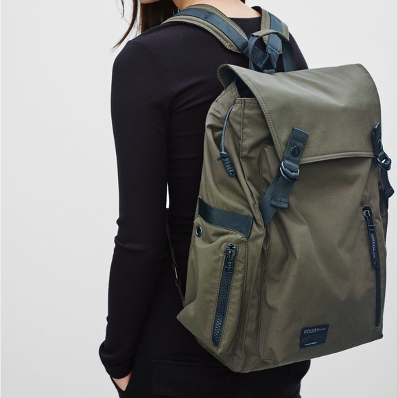 TNA Handbags - Artizia Golden by TNA altitude backpack - Shaw bag in olive army green